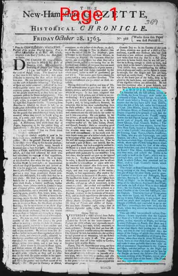 Page thumbnail for The New Hampshire Gazette And Historical Chronicle