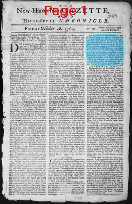 Page thumbnail for The New Hampshire Gazette And Historical Chronicle