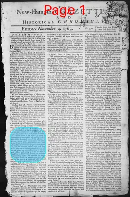 Page thumbnail for The New Hampshire Gazette And Historical Chronicle