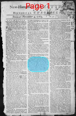 Page thumbnail for The New Hampshire Gazette And Historical Chronicle