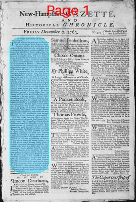 Page thumbnail for The New Hampshire Gazette And Historical Chronicle