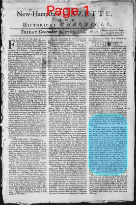 Page thumbnail for The New Hampshire Gazette And Historical Chronicle
