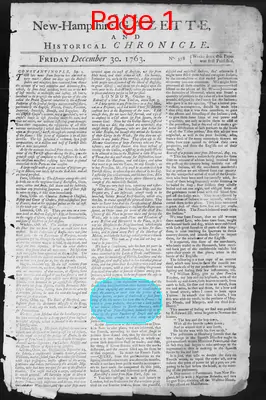 Page thumbnail for The New Hampshire Gazette And Historical Chronicle