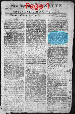 Page thumbnail for The New Hampshire Gazette And Historical Chronicle