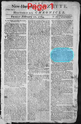 Page thumbnail for The New Hampshire Gazette And Historical Chronicle