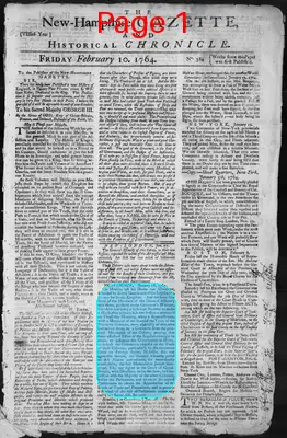 Page thumbnail for The New Hampshire Gazette And Historical Chronicle