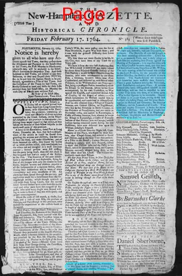 Page thumbnail for The New Hampshire Gazette And Historical Chronicle
