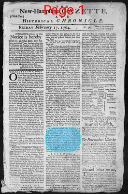 Page thumbnail for The New Hampshire Gazette And Historical Chronicle