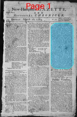 Page thumbnail for The New Hampshire Gazette And Historical Chronicle