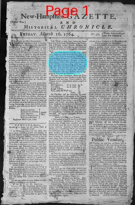 Page thumbnail for The New Hampshire Gazette And Historical Chronicle