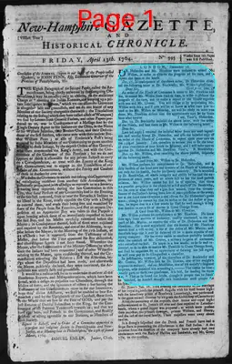 Page thumbnail for The New Hampshire Gazette And Historical Chronicle