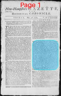 Page thumbnail for The New Hampshire Gazette And Historical Chronicle