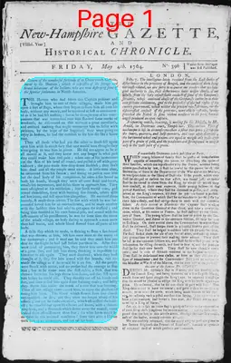 Page thumbnail for The New Hampshire Gazette And Historical Chronicle