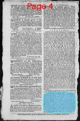 Page thumbnail for The New Hampshire Gazette And Historical Chronicle