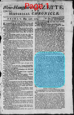 Page thumbnail for The New Hampshire Gazette And Historical Chronicle