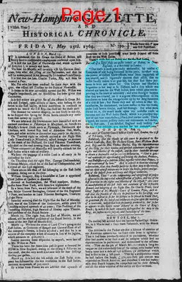 Page thumbnail for The New Hampshire Gazette And Historical Chronicle