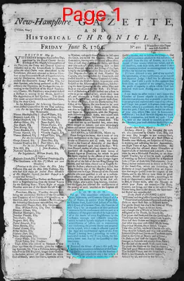 Page thumbnail for The New Hampshire Gazette And Historical Chronicle