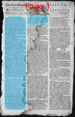 Page thumbnail for The New Hampshire Gazette And Historical Chronicle