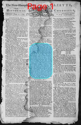 Page thumbnail for The New Hampshire Gazette And Historical Chronicle