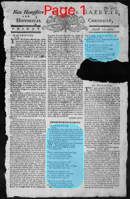 Page thumbnail for The New Hampshire Gazette And Historical Chronicle