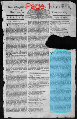 Page thumbnail for The New Hampshire Gazette And Historical Chronicle