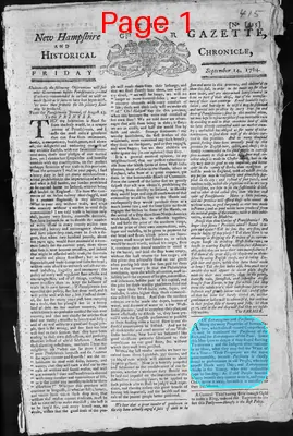Page thumbnail for The New Hampshire Gazette And Historical Chronicle