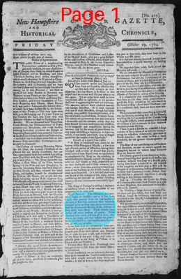 Page thumbnail for The New Hampshire Gazette And Historical Chronicle
