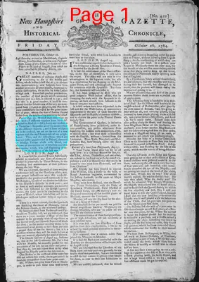 Page thumbnail for The New Hampshire Gazette And Historical Chronicle