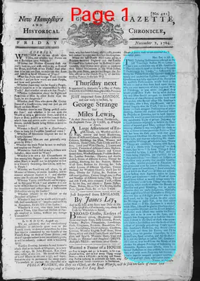 Page thumbnail for The New Hampshire Gazette And Historical Chronicle