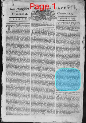 Page thumbnail for The New Hampshire Gazette And Historical Chronicle