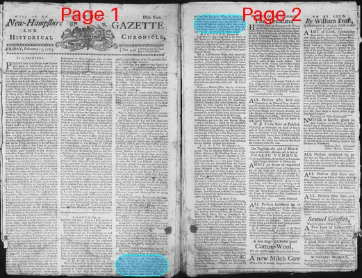 Page thumbnail for The New Hampshire Gazette And Historical Chronicle