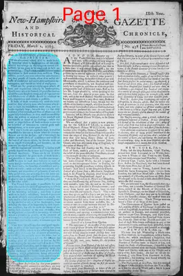 Page thumbnail for The New Hampshire Gazette And Historical Chronicle