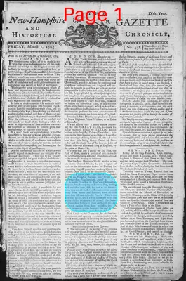 Page thumbnail for The New Hampshire Gazette And Historical Chronicle