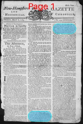 Page thumbnail for The New Hampshire Gazette And Historical Chronicle