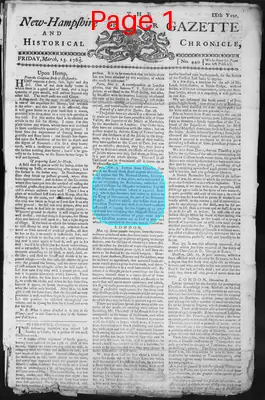 Page thumbnail for The New Hampshire Gazette And Historical Chronicle