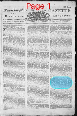 Page thumbnail for The New Hampshire Gazette And Historical Chronicle