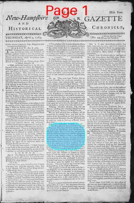 Page thumbnail for The New Hampshire Gazette And Historical Chronicle
