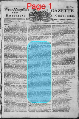 Page thumbnail for The New Hampshire Gazette And Historical Chronicle
