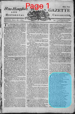 Page thumbnail for The New Hampshire Gazette And Historical Chronicle