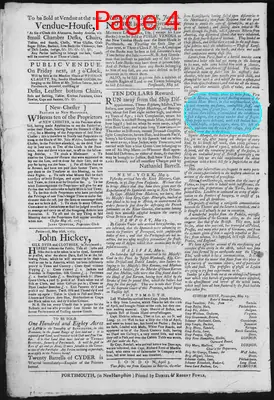 Page thumbnail for The New Hampshire Gazette And Historical Chronicle