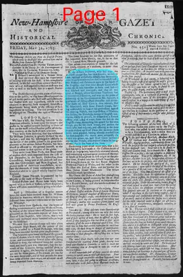 Page thumbnail for The New Hampshire Gazette And Historical Chronicle