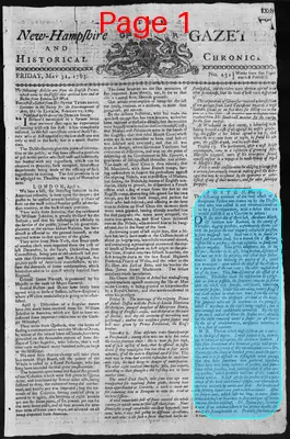 Page thumbnail for The New Hampshire Gazette And Historical Chronicle