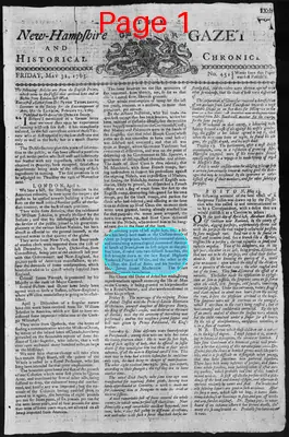 Page thumbnail for The New Hampshire Gazette And Historical Chronicle