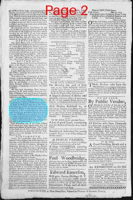 Page thumbnail for The New Hampshire Gazette And Historical Chronicle
