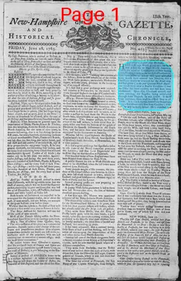 Page thumbnail for The New Hampshire Gazette And Historical Chronicle
