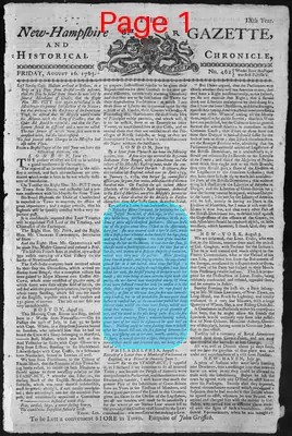 Page thumbnail for The New Hampshire Gazette And Historical Chronicle