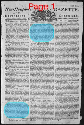 Page thumbnail for The New Hampshire Gazette And Historical Chronicle