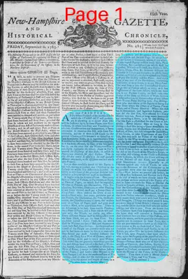 Page thumbnail for The New Hampshire Gazette And Historical Chronicle
