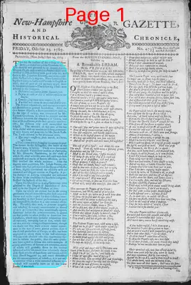 Page thumbnail for The New Hampshire Gazette And Historical Chronicle