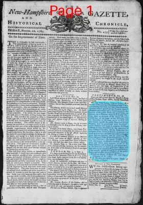 Page thumbnail for The New Hampshire Gazette And Historical Chronicle